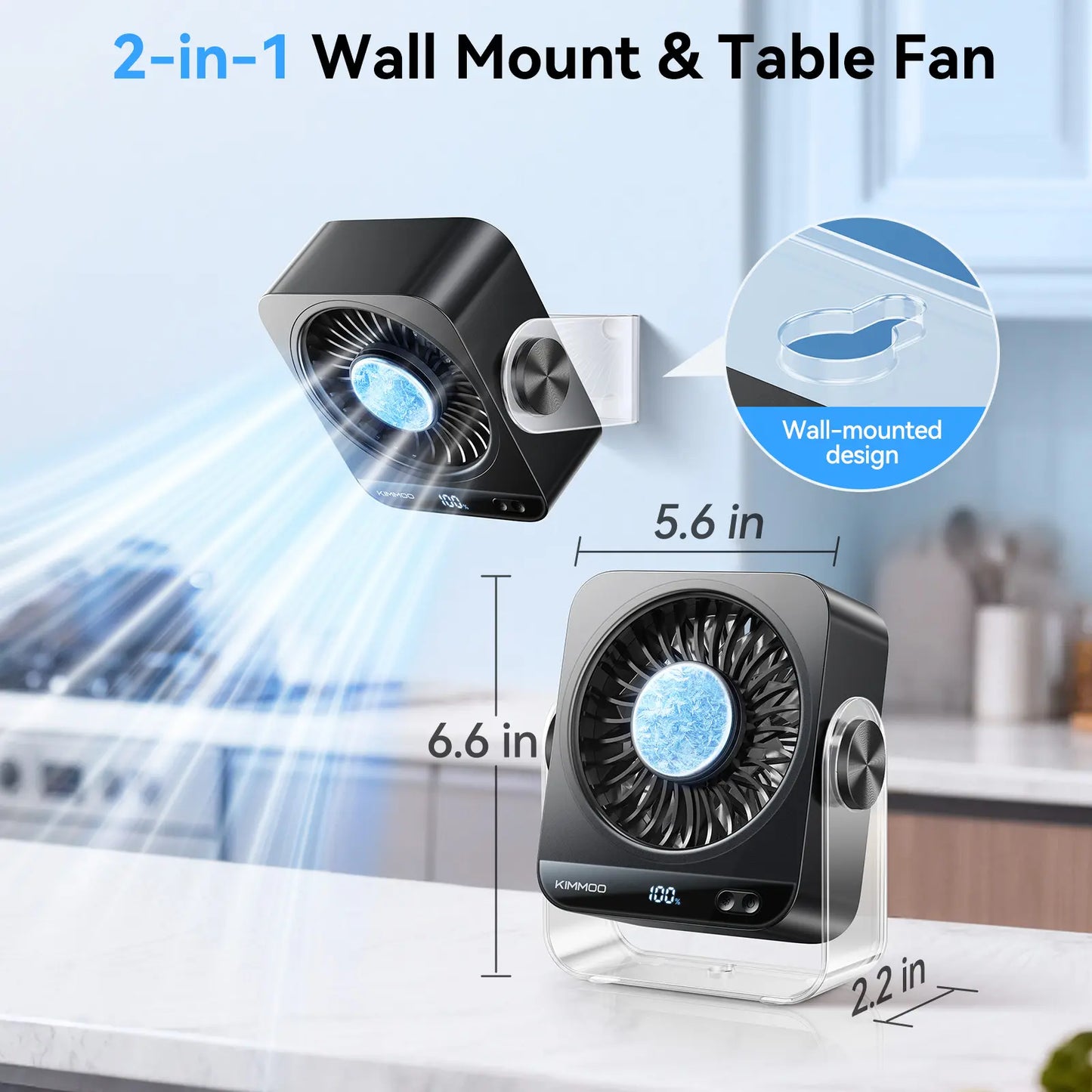 Desk Cooling Fan for Bedroom