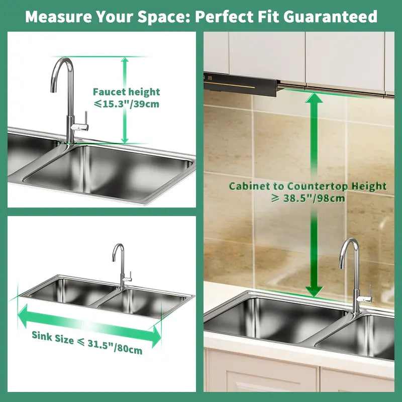 Space-Saving Over Sink Dish Drying Rack – 1 & 2-Tier Kitchen Organizer with Utensil Holder